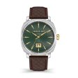 Cerruti  Positano Men s Brown Leather Strap Watch on Sale