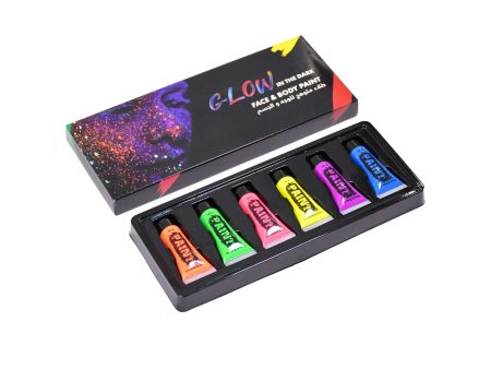 6 Colors Glow In The Dark Face & Body Paint For Sale