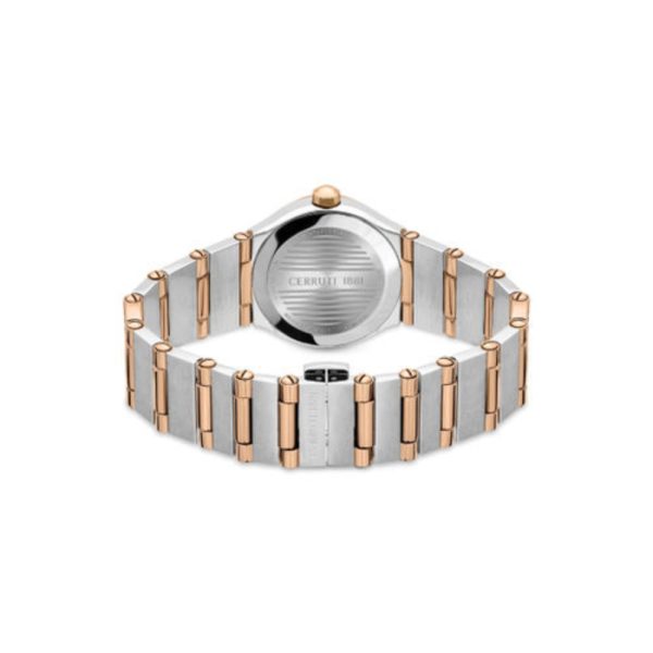 Cerruti  Rendinara Women s Crystals Two Tone Stainless Steel Bracelet Watch Online