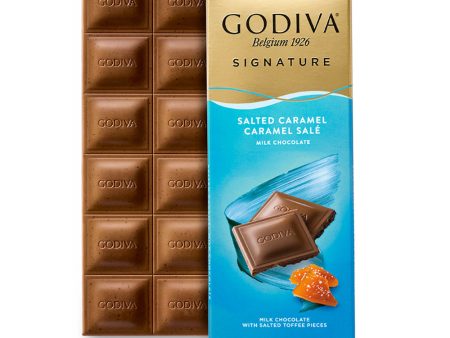 Godiva Tablet Milk Salted Caramel 90g Online Hot Sale