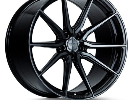 Vossen HF-3 19x8.5   5x120   ET30   Flat Face   72.56 - Double Tinted - Gloss Black Wheel on Sale