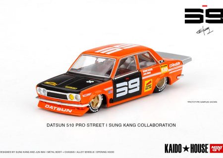 Kaido House x Mini GT 1:64 Datsun 510 Pro Street SK510 Orange For Sale