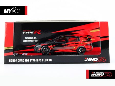 INNO Model 1:64 Honda Civic FD2 Type R FD CLub (Singapore Edition) IN64-FD2-FDC19 Online