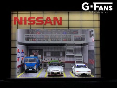 G.Fans 1:64 Garage Diorama with LED (Nissan Theme) Discount