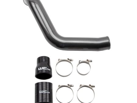 Wehrli 2004.5-05 Chevrolet LLY Duramax Passenger Side 3in Intercooler Pipe - Gloss Black Hot on Sale