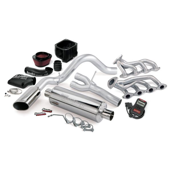 Banks Power 09 Chevy 5.3L CCSB ECSB FFV PowerPack System - SS Single Exhaust w  Chrome Tip Hot on Sale