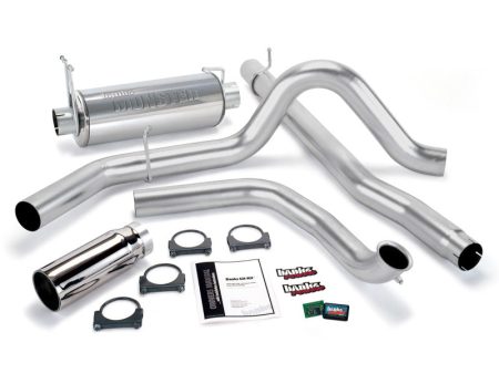 Banks Power 99 Ford 7.3L Truck w Cat Conv Git-Kit - SS Single Exhaust w  Chrome Tip For Discount