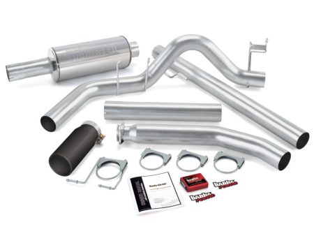 Banks Power 02 Dodge 5.9L Std Cab Git-Kit - SS Single Exhaust w  Black Tip Fashion