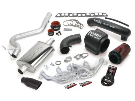 Banks Power 00-03 Jeep 4.0L Wrangler PowerPack System - SS Single Exhaust w  Black Tip Discount