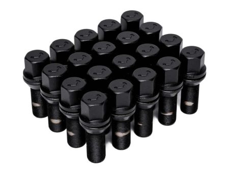 Vossen Lug Bolt - 14x1.5 -35mm - 17mm Hex - Cone Seat - Black (Set of 20) on Sale