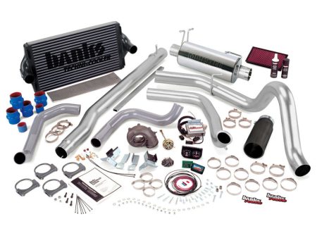 Banks Power 99.5-03 Ford 7.3L F250 350 Auto PowerPack System - SS Single Exhaust w  Black Tip For Discount