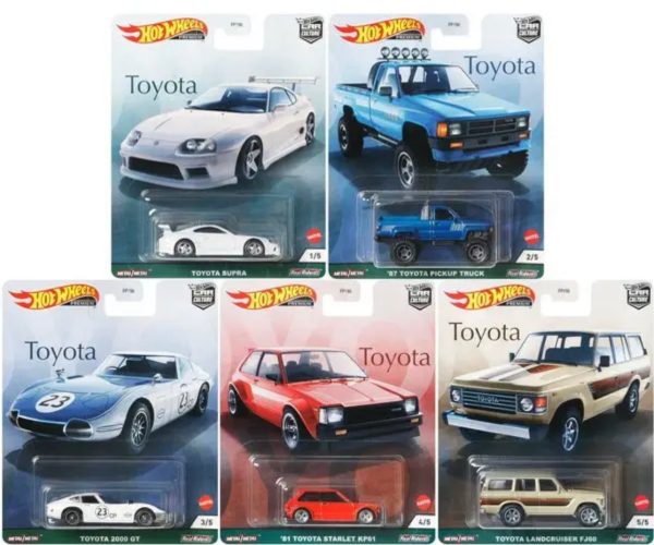 2021 Hot Wheels Car Culture TOYOTA Series 5 CAR SET For Discount