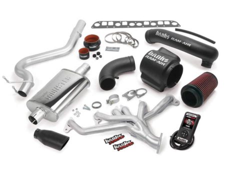 Banks Power 04-06 Jeep 4.0L Wrangler PowerPack System - SS Single Exhaust w  Black Tip Sale