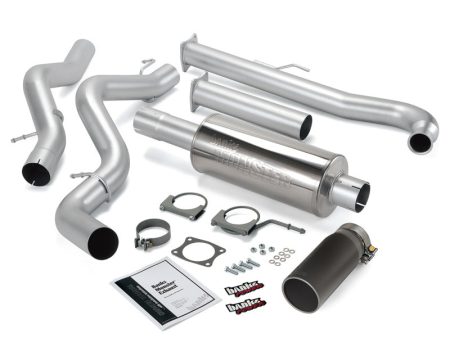 Banks Power 01-04 Chevy 6.6L Ec Cclb Monster Exhaust System - SS Single Exhaust w  Black Tip Cheap