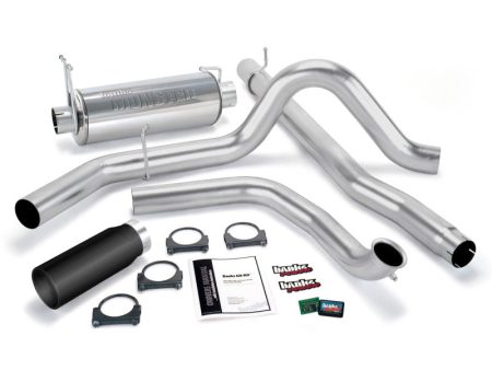 Banks Power 01-03 Ford 7.3L w Cat Conv Git-Kit - SS Single Exhaust w  Black Tip Online